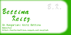 bettina keitz business card